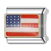 Pulsera Módulo Italia Transfronteriza Caliente 9MM Sección Única Combinación Módulo Bandera Nacional en stock Pulsera DIY Costura