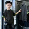 Ropa para Niños Conjunto de Verano de Manga Corta para Niños Estilo Nuevo 2026 para Niños Mayores Conjunto Deportivo Fresco de Moda para Niños en Verano
