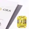 Piedras Sueltas de Moissanita de Corte Esmeralda Coloridas, Moissanita Rectangular Facetada Rosa Irregular, Dorada, Champaña al por Mayor en Stock