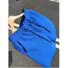 Pantalones Cortos de Secado Rápido con Patrón de Escamas de Serpiente en Corte Diagonal para Hombre, Nuevo Estilo de Verano, Pantalones de Tacto Fresco, Pantalones Cortos de Cinco Puntos Texturizados Azul Klein, Modernos