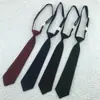 [Han Yi Nuo Meng] Cor Sólida Fosca Gravata Preta Grátis Uniforme de Estudante Feminino Roupa de Trabalho jk Estilo Universitário 4 Cores