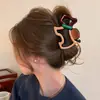 Grampo de Tubarão Grande para Cabelo Primavera/Verão 2025 para Prender o Cabelo na Parte de Trás da Cabeça, Acessórios de Cabelo para Mulheres, Grampo de Cabelo em Formato de Coração