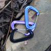 Fábrica en stock gancho de resorte de acero inoxidable de colgado rápido gancho multifuncional para hamaca 12KN suministros para exteriores hebilla colgante para mochila