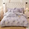 Conjunto de cama de quatro peças, 100% algodão, qualidade A, espessado e escovado para maior conforto, adequado para outono e inverno, atacado e dropshipping disponíveis do fabricante para vendas transfronteiriças