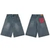 Comércio exterior camuflagem verão estilo coreano soltos esportivos casuais calça de comprimento médio calça de sete pontos masculina acima do joelho perna larga tendência marca jeans