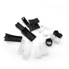 Estoque de fábrica 25 tubo plug de barco 32 alto pé plano branco móveis pé de plástico para móveis cadeira de estrutura de ferro para escritório almofada de borracha