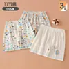 Shorts Infantis, Calça de Algodão Puro para Bebês, Calça de Verão Fina Três Quartos, Calça de Dormir para Casa, Calça Esportiva Solta para Meninos