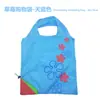 Bolsa de compras de morango moda criativa publicidade logotipo privado portátil à prova d'água dobrável armazenamento sacola de compras sacola de presente atacado
