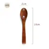Cuchara pequeña de madera estilo japonés al por mayor logo con letras variedad de mini cuchara para miel mermelada cuchara para café sal de baño cuchara grande para pintura