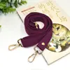 Accesorios para correa de bolso, correa cruzada, correa de mochila, cinta de lona colorida, correa versátil de color liso para bolso de mujer
