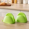 Luvas Espessas de Silicone Resistentes ao Calor para Uso na Cozinha, Resistentes a Altas Temperaturas para Assar, Forno, Micro-ondas, Anti-Queimaduras, com Pegador de Panela de Encaixe