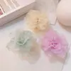 2024 Nuevo Clip de Flor Grande de Malla Súper de Hada de Primavera y Verano Pinza de Tiburón para el Cabello Femenina y Juvenil Pasador Accesorios para el Cabello