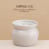 Panela de Cerâmica com Tampa para Uso Doméstico, Adequada para Porções Individuais de Legumes Cozidos no Vapor e Ovos