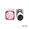 Tubo de Labial de Plástico Material de Embalaje de Maquillaje Personalizado Tubo Vacío de Labial Cuadrado Plateado con Logotipo Imprimible