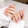 Manicura Portátil Estilo Hong Kong Perla Lámina de Oro Blanqueamiento Acabado Parche de Uña Postiza Ns Pequeño Manicura Fragante Removible