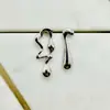 Brincos Assimétricos Casuais de Moda Transfronteiriços Europeus e Americanos Brincos de Gota de Água Líquida Novas Joias Femininas Presente de Feriado