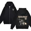 Chaqueta Tokio Hotel Suéter Bill Kaulitz Sudadera Banda de Rock Sudadera Y2k Cremallera Completa Top Moda