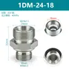 Adaptador hidráulico acero 45# Yonghua cono de 24 grados férula sello ED fitting para manguera 1CB 1CM 1DB 1DM