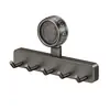 Adesivo de Ventosa Gancho de Pendurar para Cozinha Gancho Sem Furos Perfeito Cinza Pistola Suporte de Parede Prateleira de Armazenamento para Utensílios de Cozinha Espátula Colher