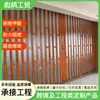 Porta Dobrável de Liga de Alumínio Porta Deslizante Sala de Estar Sala de Jantar Porta Divisória Chinesa Banheiro Invisível Varanda Porta Telescópica Simples