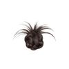 Peruca de Cabeça de Bola de Pena de Frango com Presilha de Agarre Baixa Flor de Cabelo Anel de Cabelo Peruca de Cabelo Simulado Artefato de Cabelo Natural Bolsa para Peruca