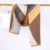 Bufanda de Lujo Ligero Transfronteriza con Patrón de Espiga Chal para Mujer Protección Solar al Aire Libre Doble Propósito Regalo para Personas Mayores Elegante Bufanda de Seda en Stock