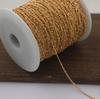 Accesorios de joyería DIY de cobre puro, clip de 1,3 mm, cadena densa, cadena hecha a mano, material de horquilla antigua, un rollo de unos 90 metros