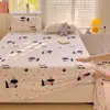 Juego de Sábanas de Terciopelo de Leche Invierno Clase A Pieza Única 180x200 Espesado Suave Terciopelo de Coral Dormitorio Persona Sola Funda de Almohada Juego de Tres Piezas