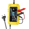 Cargador de Batería de Plomo-Ácido y Litio-Hierro 12V6A Reparador Automático de Baterías Carga Eficiente Modo Multibatería