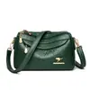 2026 Novo Estilo Bolsa Feminina Simples Bolsa para Mãe de Meia-Idade Bolsa de Ombro Pequena Bolsa Transversal com Múltiplos Compartimentos Grande Capacidade