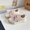 Zapatos de malla con cordones blancos Beier para mujer, nuevos de moda casual de verano 2025, BE-6878
