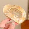 Elegante pinza grande plana para el cabello, pinza de garra de abulón, pinza plana de pico de pato para peinar el cabello, cómoda de llevar, nuevo pinza para el cabello 2026