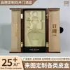 Caja de Vino Doble Puerta Personalizada de Marca J Caja de Madera Individual Vacía para Vino Blanco Caja de Regalo Empresarial Caja para Vino Tinto Venta Directa en Stock