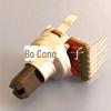 R121G Potenciômetro Duplo de Fileira Única com Seis Pinos com Haste Semicircular Tipo Degrau Potenciômetro Rotativo de Filme de Carbono de Tubo Longo
