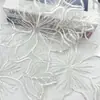 Nuevo Estilo Bordado de Lentejuelas de Encaje de Organza Chanel Accesorios para Vestidos de Boda 20CM de Ancho