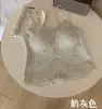 Original 677 Francés Súper Fresco Tiramisú Espalda Descubierta Encaje Ligero Lencería Sujetador para Mujeres Inalámbrico Se Puede Usar Afuera Espalda Hermosa