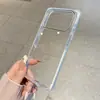 Funda Cuadrada de Color Contrastante para Teléfono Adecuada para Apple 17Promax Estilo Ins Simple 16/15 Transparente 15Pro Anti-Caídas 17