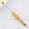Canetas Goo Criativas em Estoque Atacado DIY Fio de Contas Fofo Canetas Esferográficas Canetas de Contas Galvanizadas Eletroplateadas UV Canetas de Contas Gradiente de Três Cores