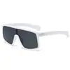 Gafas de Sol de Una Pieza con Montura Grande de Moda para Hombres y Mujeres, Sentido Avanzado, Protección UV, Personalidad Europea y Americana, Gafas de Sol Tipo Aviador