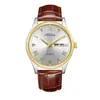 Relógio Masculino Orsga Aço Dourado e Preto Calendário Duplo com Diamantes, Estilo de Negócios Fashionável, Transmissão ao Vivo do Fabricante, Relógio de Pulso a Quartzo Transfronteiriço para Homens