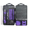 Set de herramientas de destornillador 115 en 1 en stock transfronterizo, destornillador de precisión multifuncional para desmontaje y reparación, 117 combinaciones