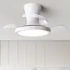 Novo Modelo de Luminária Ventilador para Quarto de Crianças Montada no Teto, Luminária Ventilador Invisível de Frequência Variável Silenciosa, Ventilador de Teto Simples Integrado com Luminária