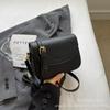 Bolso Pequeño de Moda Versátil de Gama Alta con Patrón de Lichi para Mujer, Nuevo Bolso de Hombro Elegante 2026, Bolso Cuadrado Pequeño Cruzado de Moda