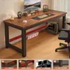 Mesa de escritorio para computadora, escritorio de oficina, escritorio de estudio para estudiante, escritorio de escritura simple y moderno, mesa rectangular para dormitorio