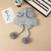 Lindo Gorro de Felpa de Oso para Mujer en Otoño e Invierno Forrado de Polar y Engrosado Cálido Gorro Lei Feng a Prueba de Viento Protección para las Orejas Gorro Baotou Gorro Pulóver