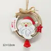 Suministro Transfronterizo de Campanas de Madera Recortadas de Navidad, Colgantes de Anciano Muñeco de Nieve, Accesorios para Decoración de Árbol de Navidad, Decoraciones