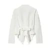 Ins Transfronteiriço Europeu e Americano 2026 Nova Moda Elegante Feminino Atacado Slim-Fit Emagrecedor Pequeno Blazer Cor Sólida Jaqueta de Manga Longa