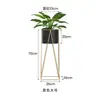 Estante de Flores de Hierro Simple Nórdico Estante de Almacenamiento Estante para Flores Interior Sala de Estar Balcón De Pie Estante para Macetas Rosa Verde Planta Verde