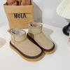 Botas de Nieve Belle para Mujer Invierno Forradas de Polar Engrosadas Botines Cortos Populares en Internet 2024 Zapatos de Plataforma de Invierno LZ6033