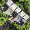 Meias Esportivas de Algodão Meia-Panturrilha Masculinas e Femininas Meifulong na Série de Cores Aveia Fresca e Maillard, 26 Outono/Inverno